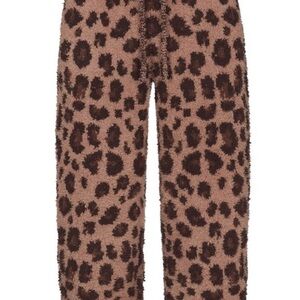 SKIMS Kids Leopard Print Joggers - Brown
